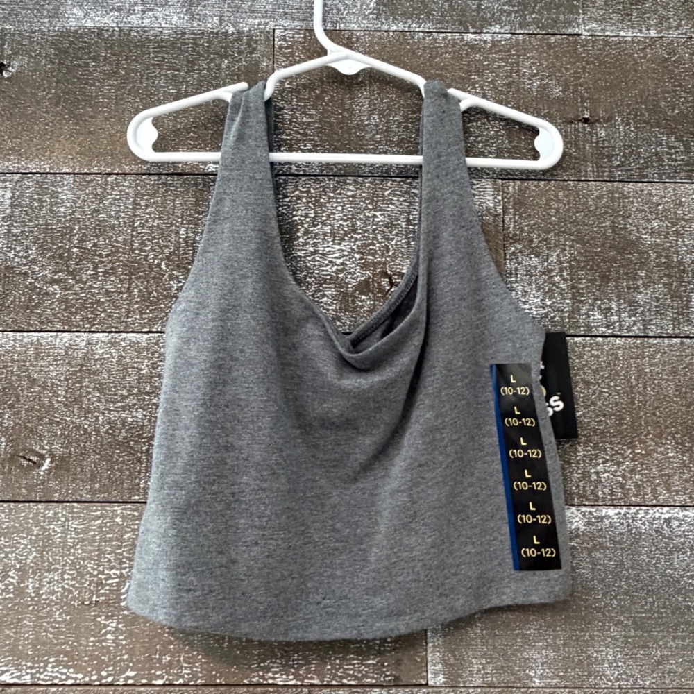Art Class Tank Top Kids Large 10-12 Gray